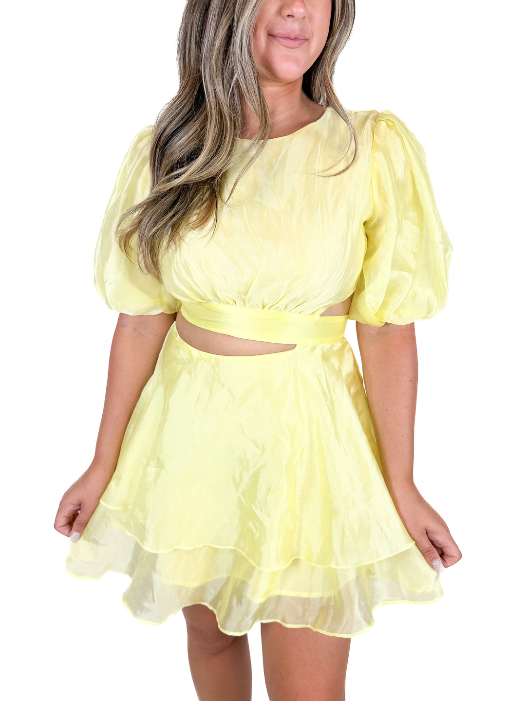 Bardot Mini Dress in Sunshine (8)*