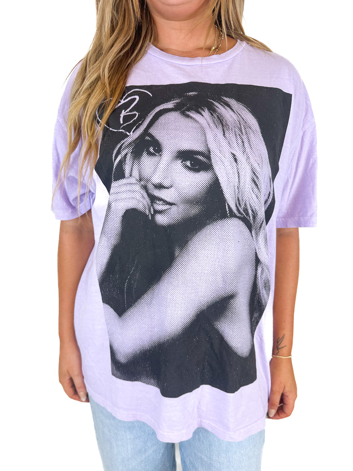 Britney Spears Purple Graphic Tee  NWT (XL)