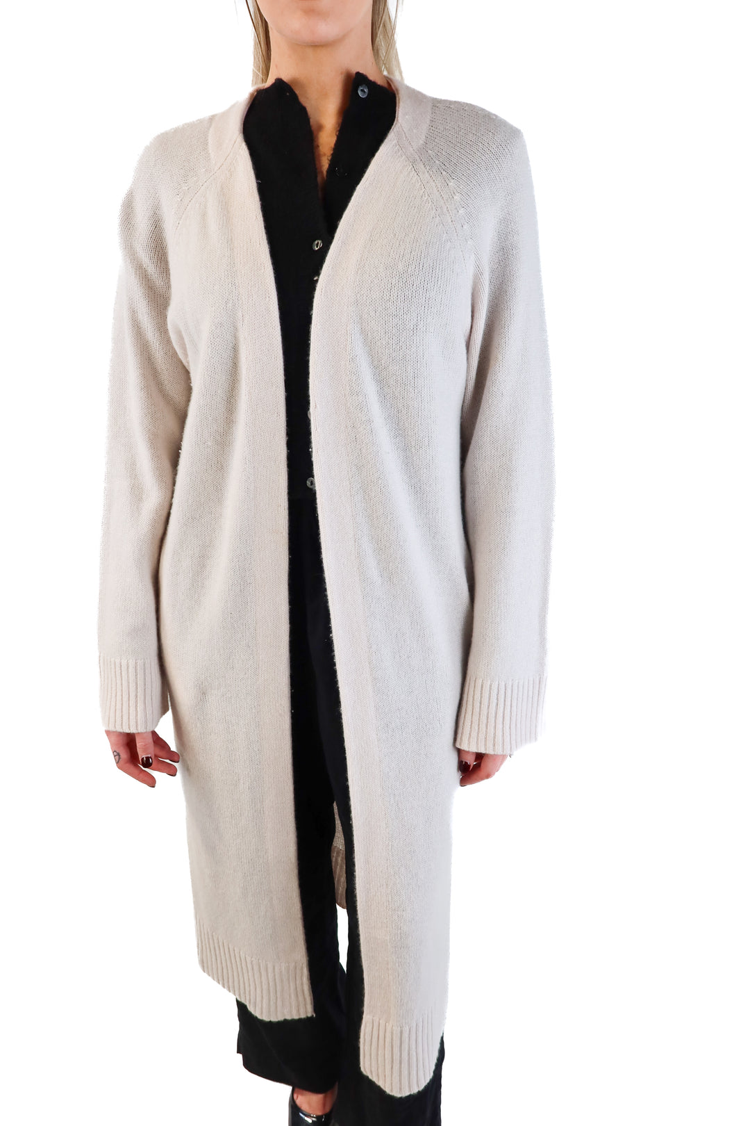 Naked Cashmere Light Pink Longline Cardigan (M; retail $425)