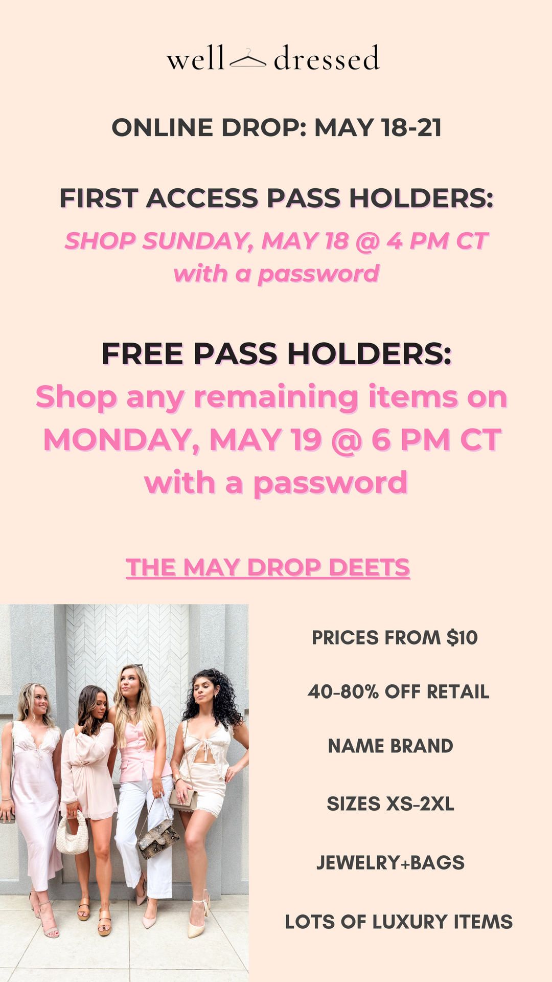 May 19th Free Pass- LIMITED QUANTITY