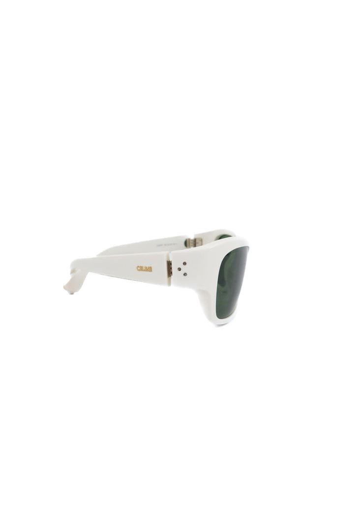 Celine White Square Sunglasses (est. retail $495)