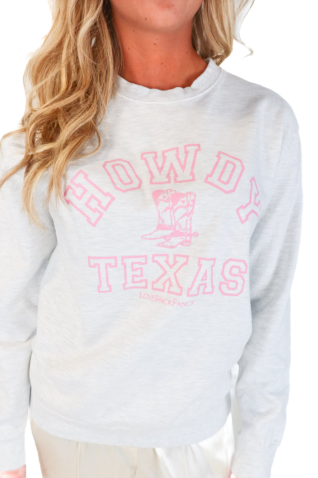 love shack fancy texas crewneck NWT (m; retails $150)