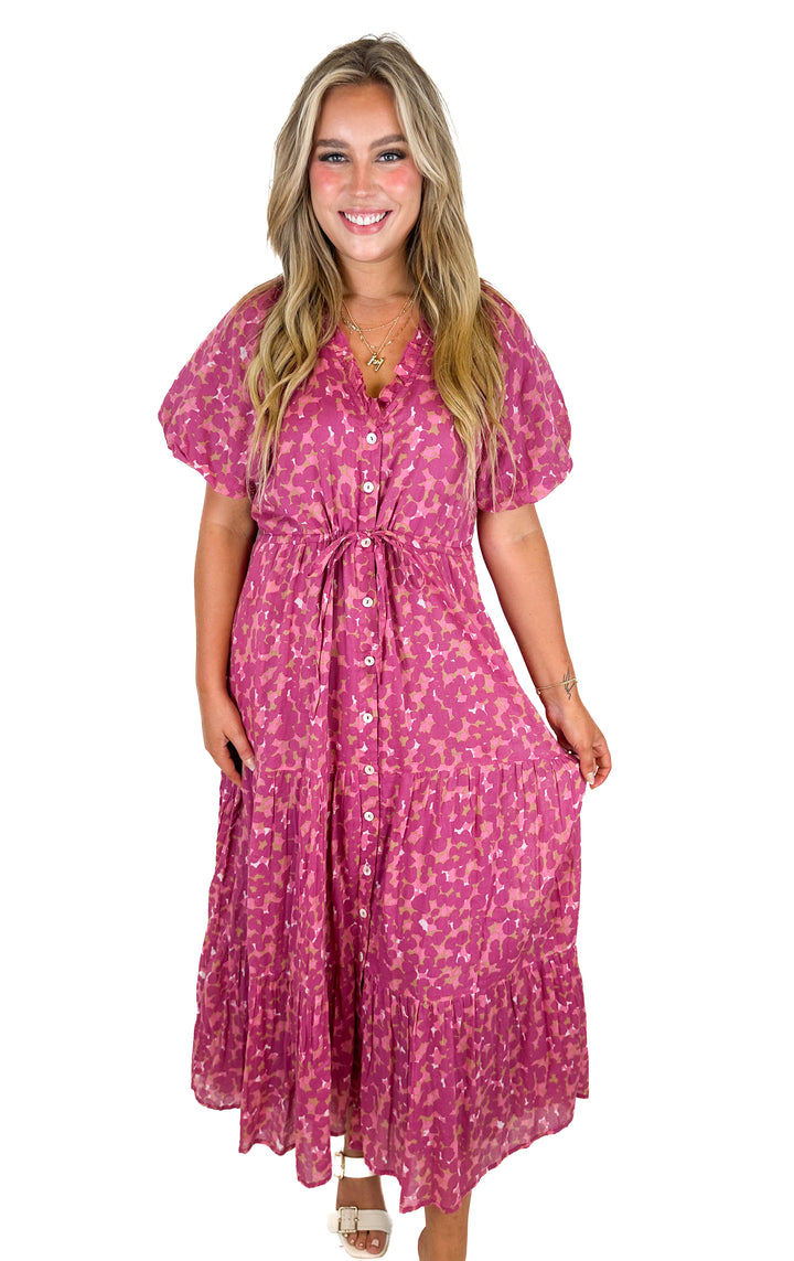 Banjanan Poppy Dress Rune Bud Caramel NWT (M)