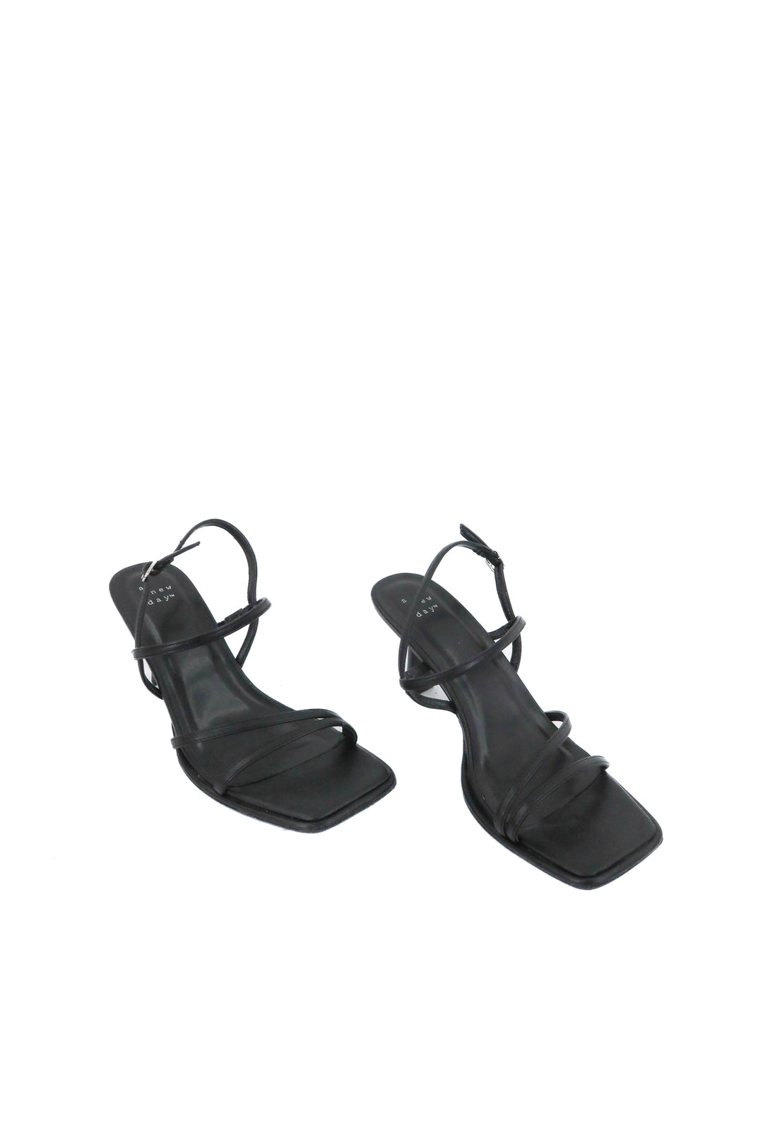 a new day black strappy heels (9)