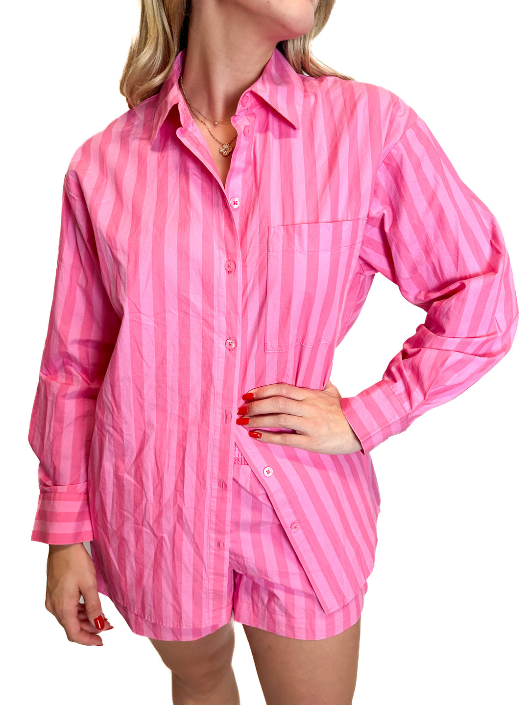 A New Day Pink Striped Set NWT (XS)