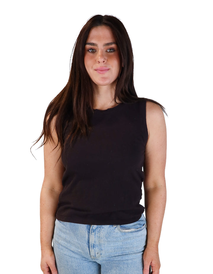 Imogene and Willie black muscle tee (s; retail $68)