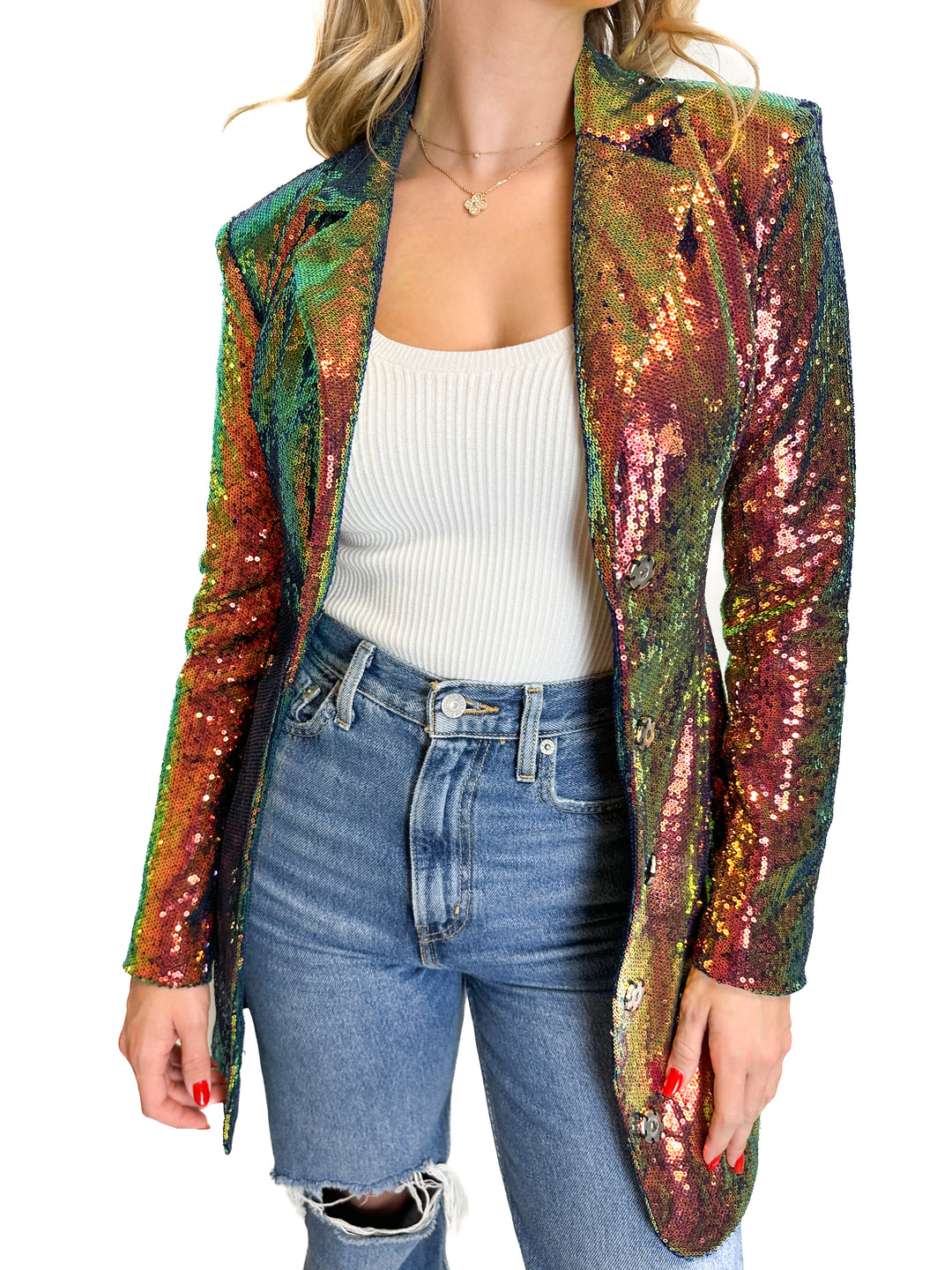 Windsor Sequined Blazer (XS)
