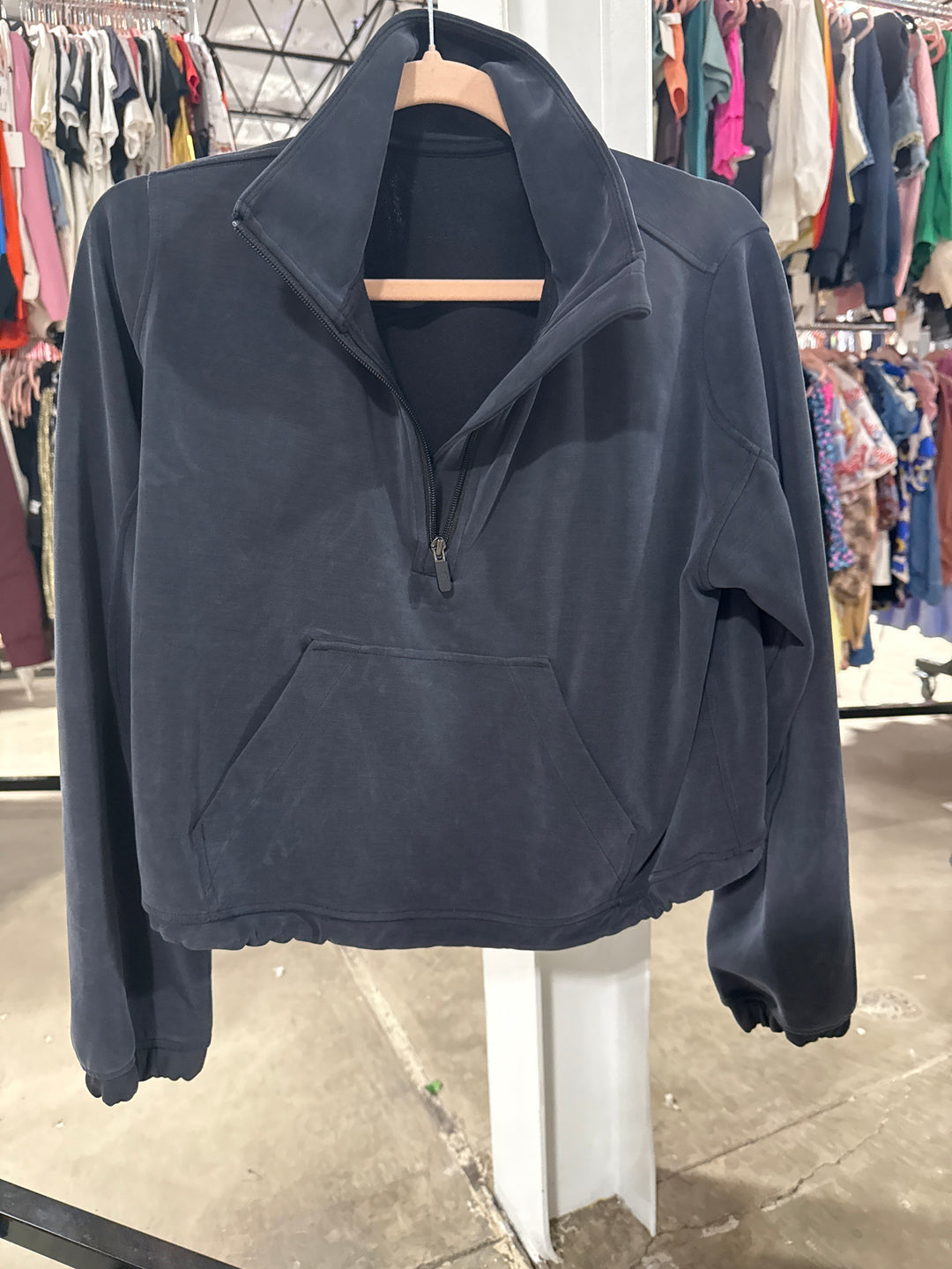 SOLD: Lululemon Washed Grey Pullover (6; retail $118)
