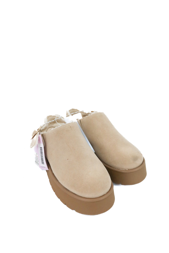 wild fable cream sherpa lined clog mules nwt (10)