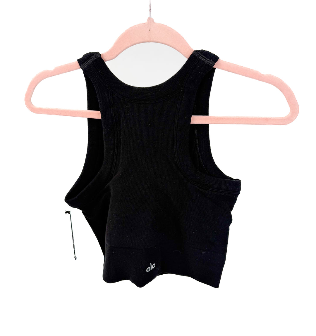 alo yoga black ribbed tank NWT (L; retail $68)