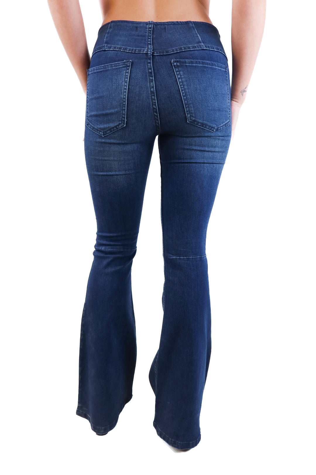 Free People Dark Wash Bootcut Jeans (27; retail $128)