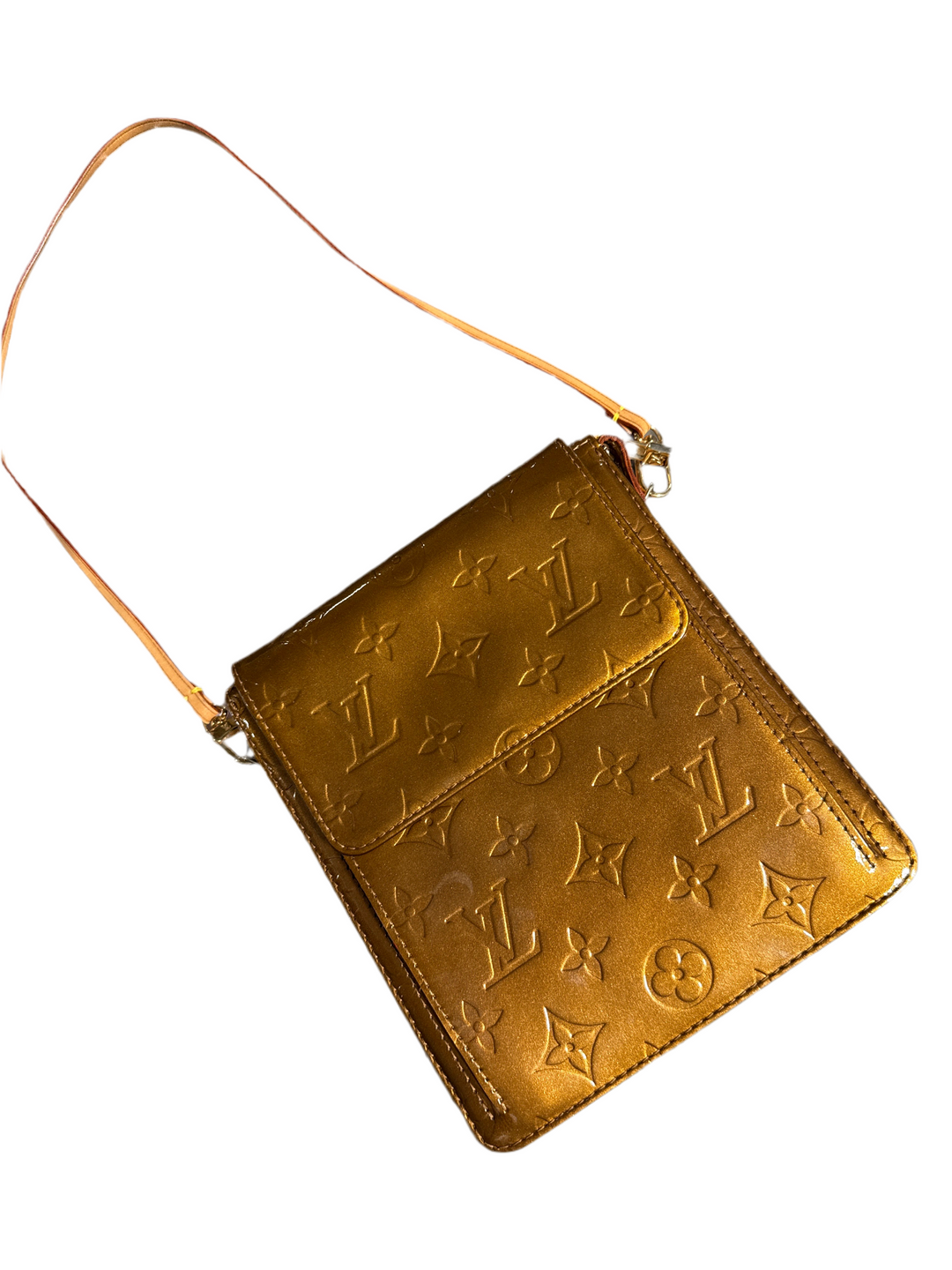 SOLD Louis Vuitton Monogram Vernis Motto Accessory Pochette