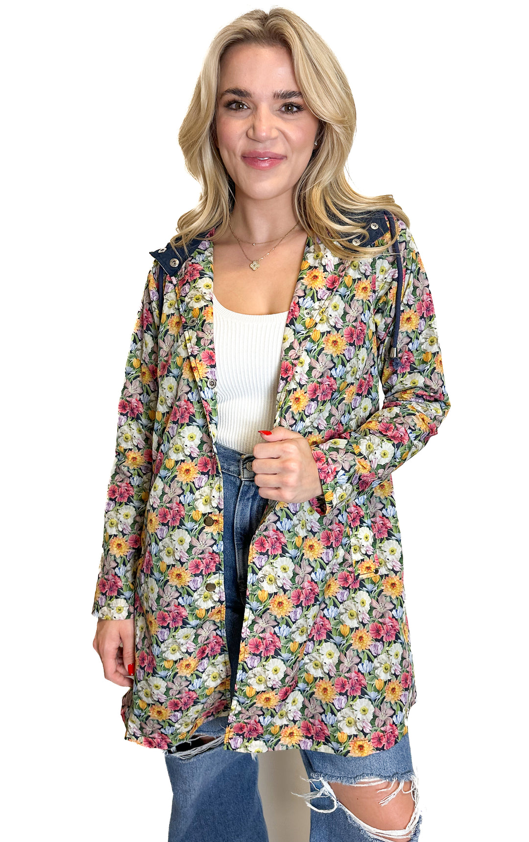 Ivy City Co. Floral Raincoat NWT (XXS)*