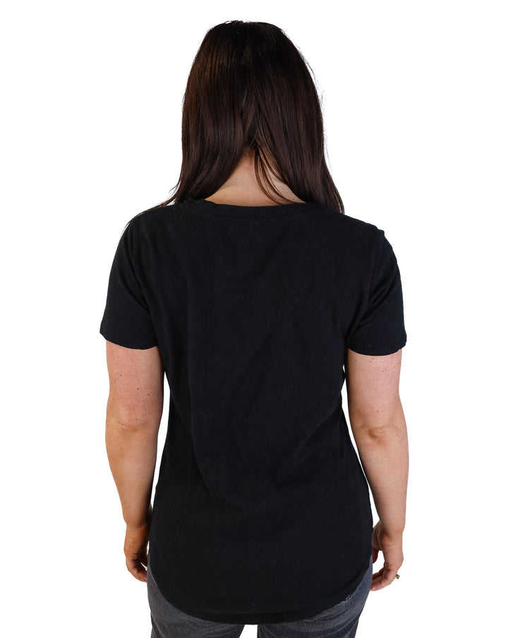 Zsupply black v-neck pocket tee (m; retail $46)