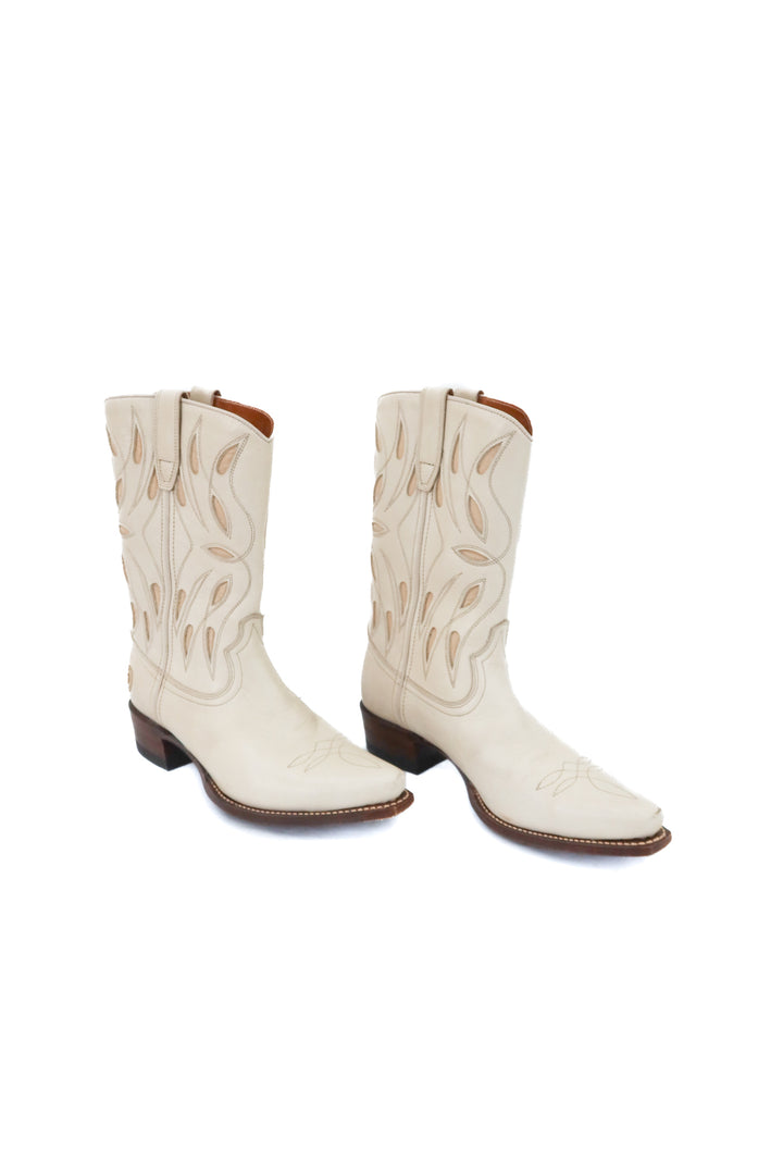 ranch road cream western boots (6.5; retail $545)