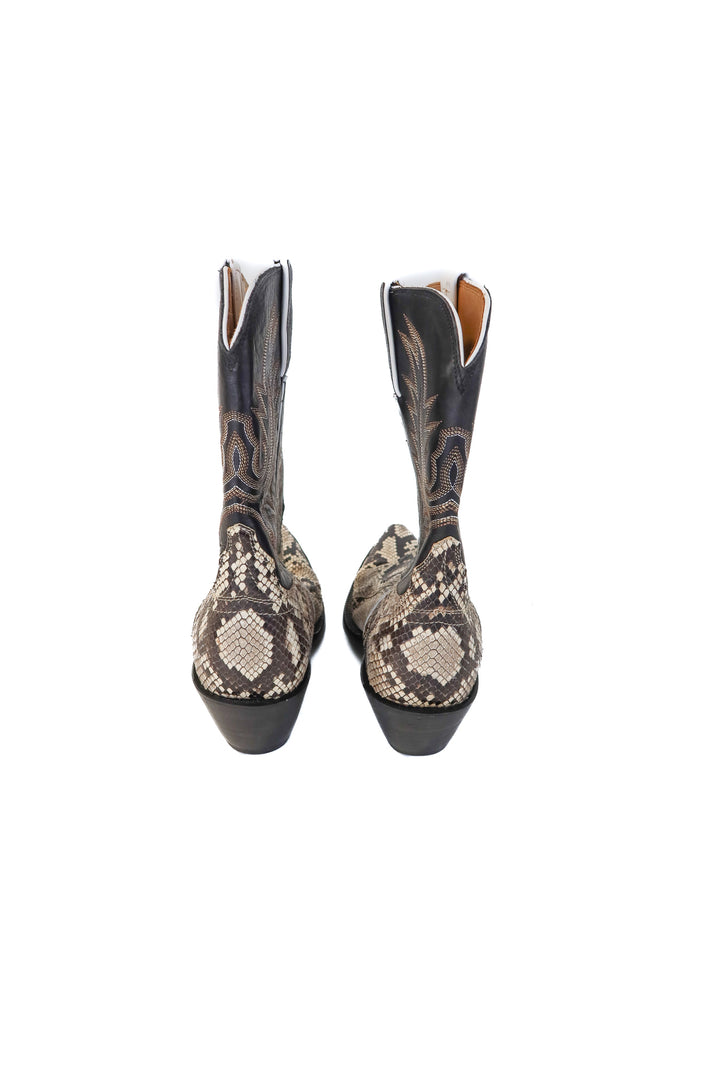 lucchese snakeskin boots (8; retail $1,495)