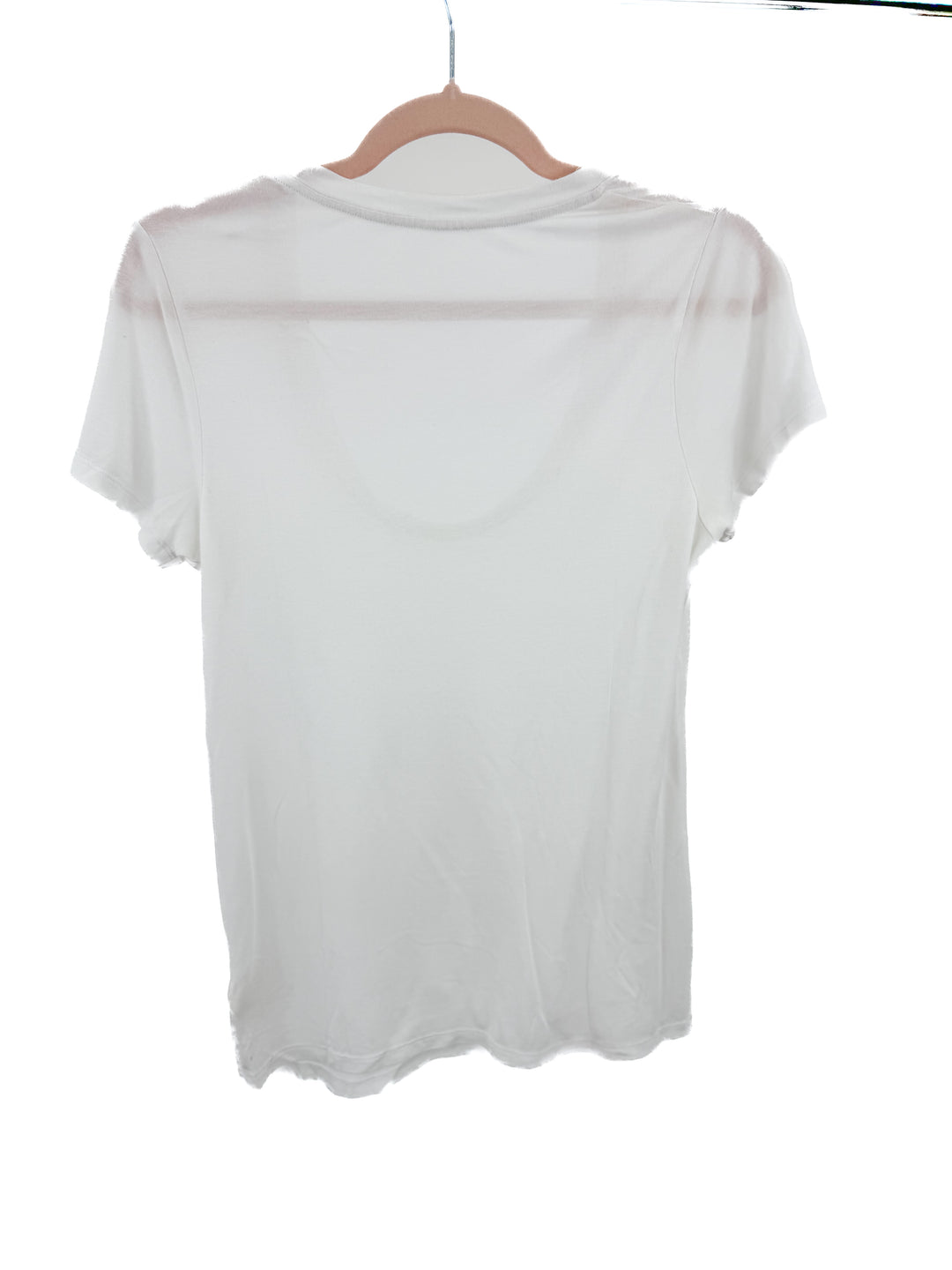 L'Agence Ivory Scoop Neck T-Shirt (XS; retail $125)