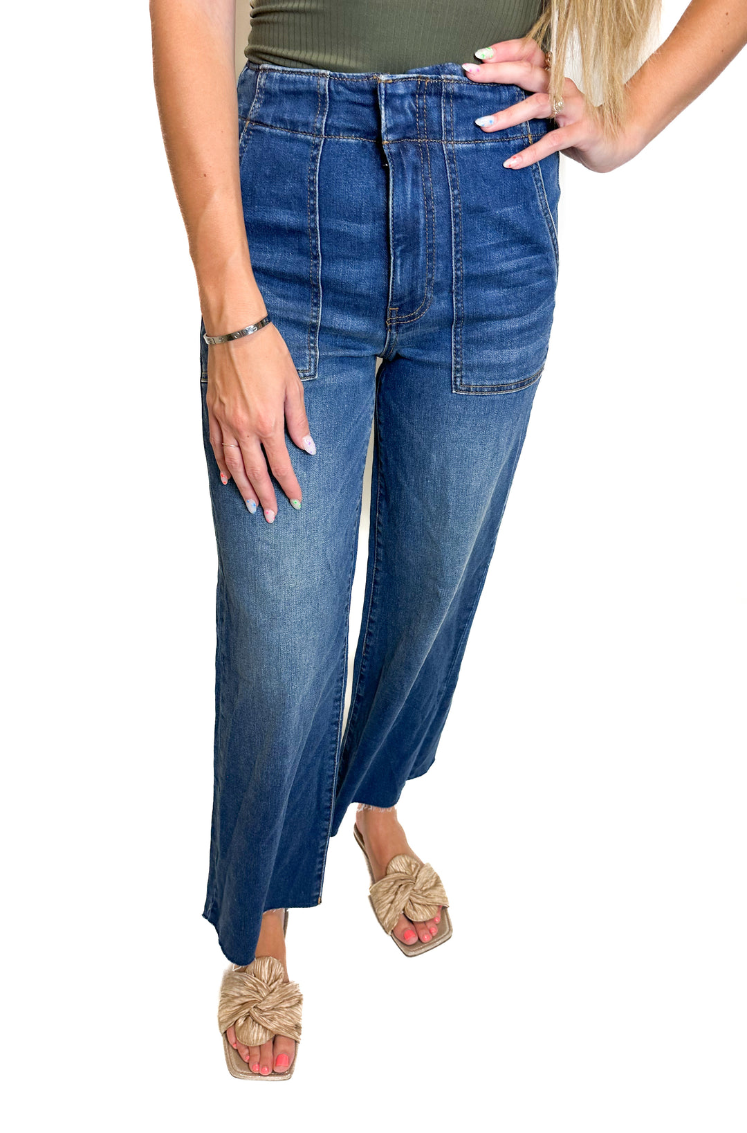 KUT From the Kloth High Rise Wide Leg Jean NWT (0)