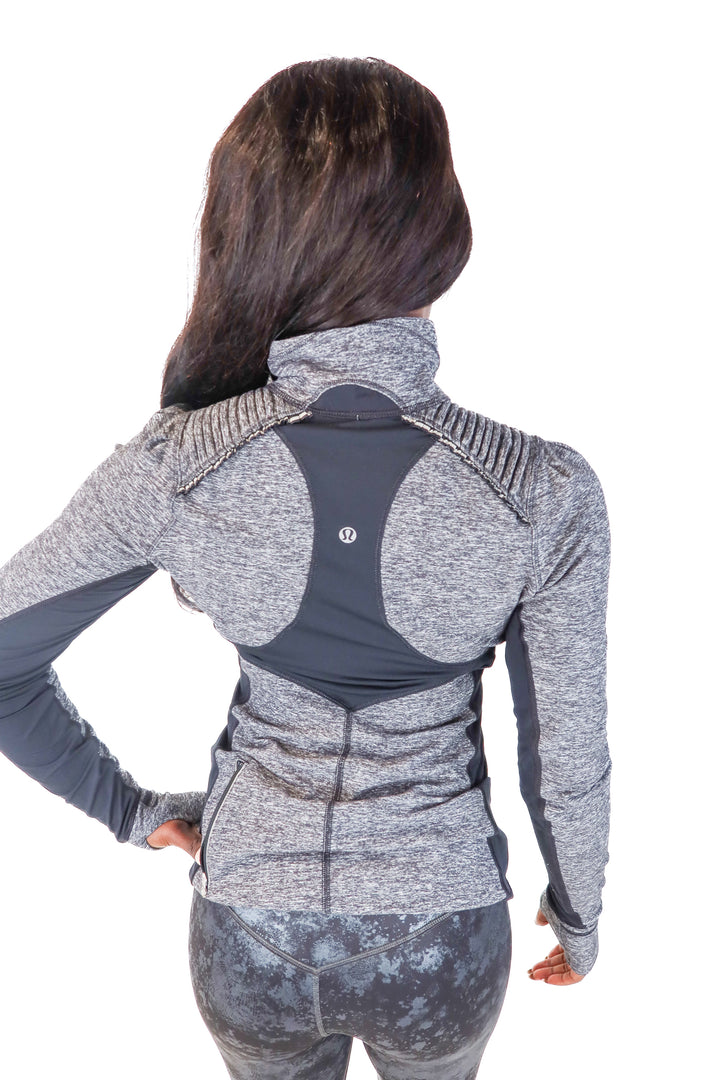 Lululemon Gray Half-Zip Activewear Pullover (6)