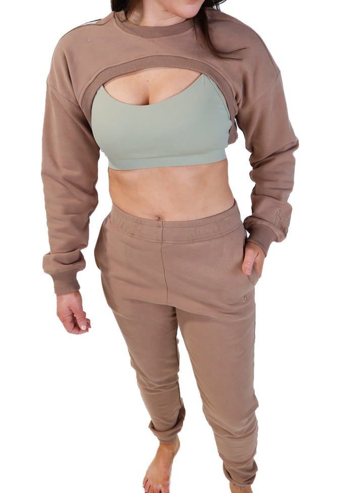Buff bunny brown lounge set (m)