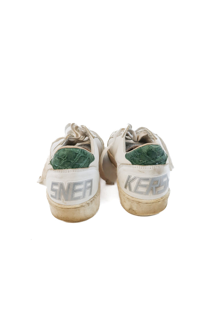 SOLD: Ballstar Golden Goose green snakeskin sneakers (41)