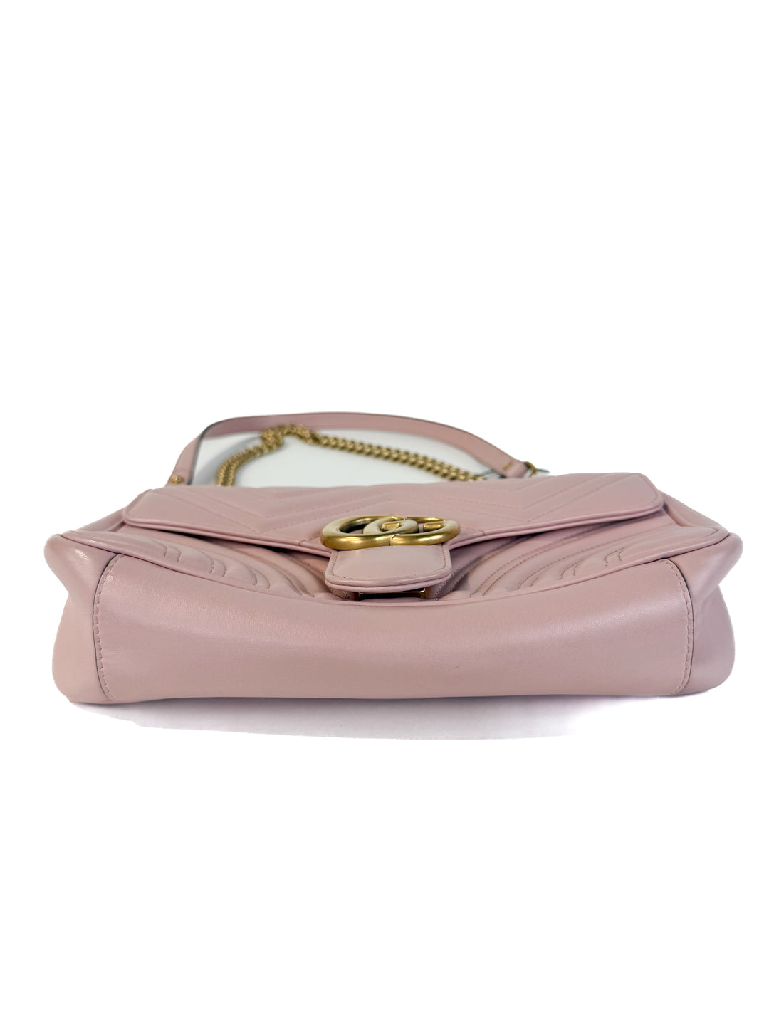 Gucci Calfskin Matelasse Small GG Marmont Shoulder Bag (retail $2,600)