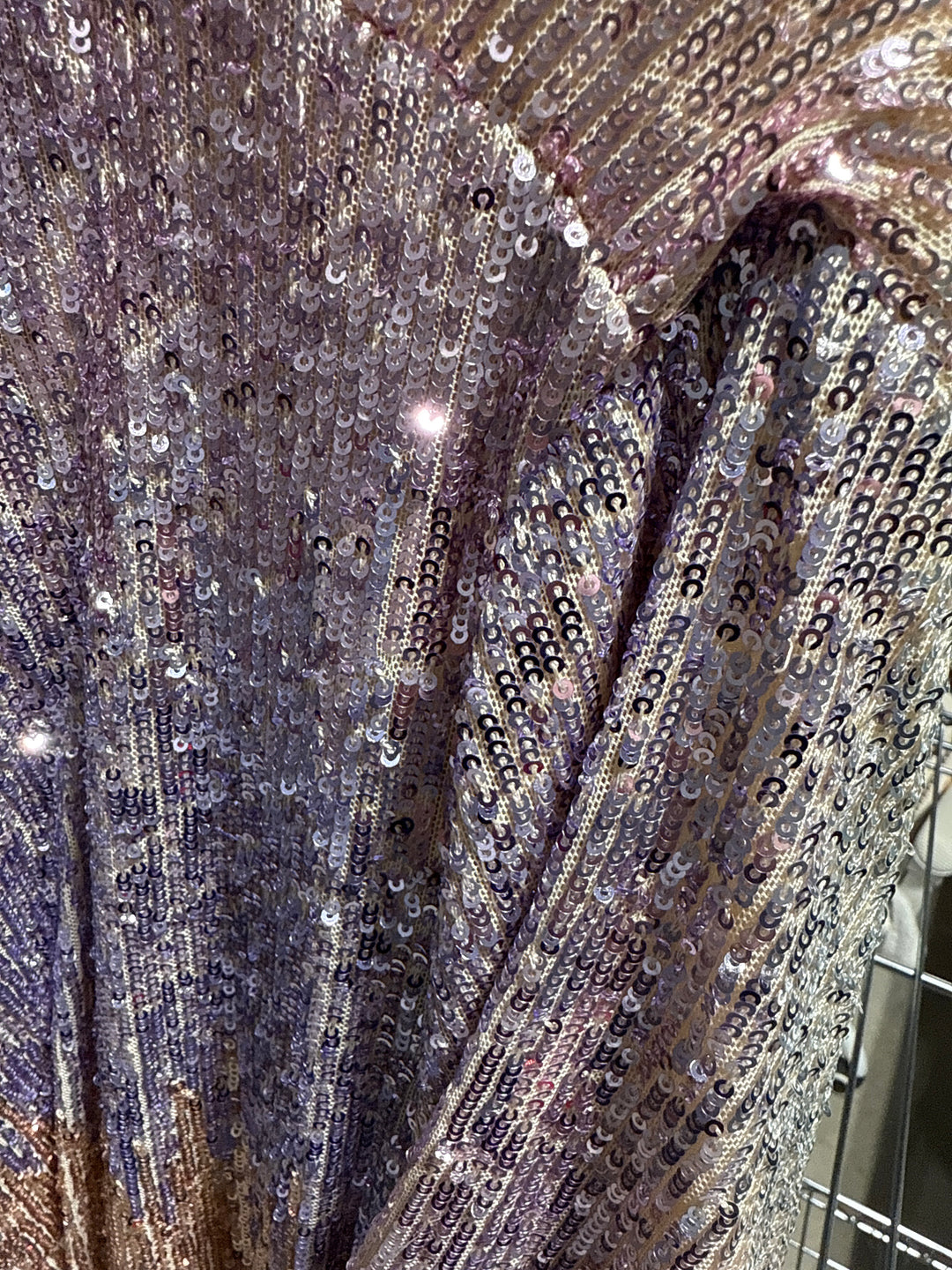 SOLD: Skies are blue ombre sequined kimono (S)