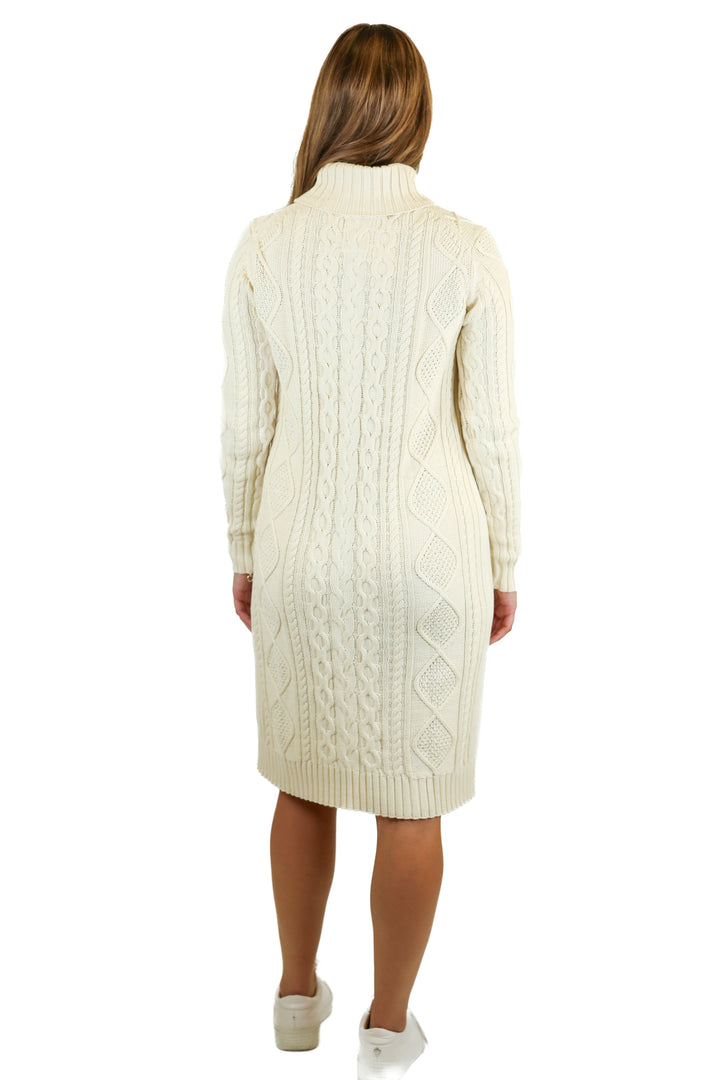 Hope & Henry Ivory Cable Knit Sweater Dress NWT (2; Retail $50)
