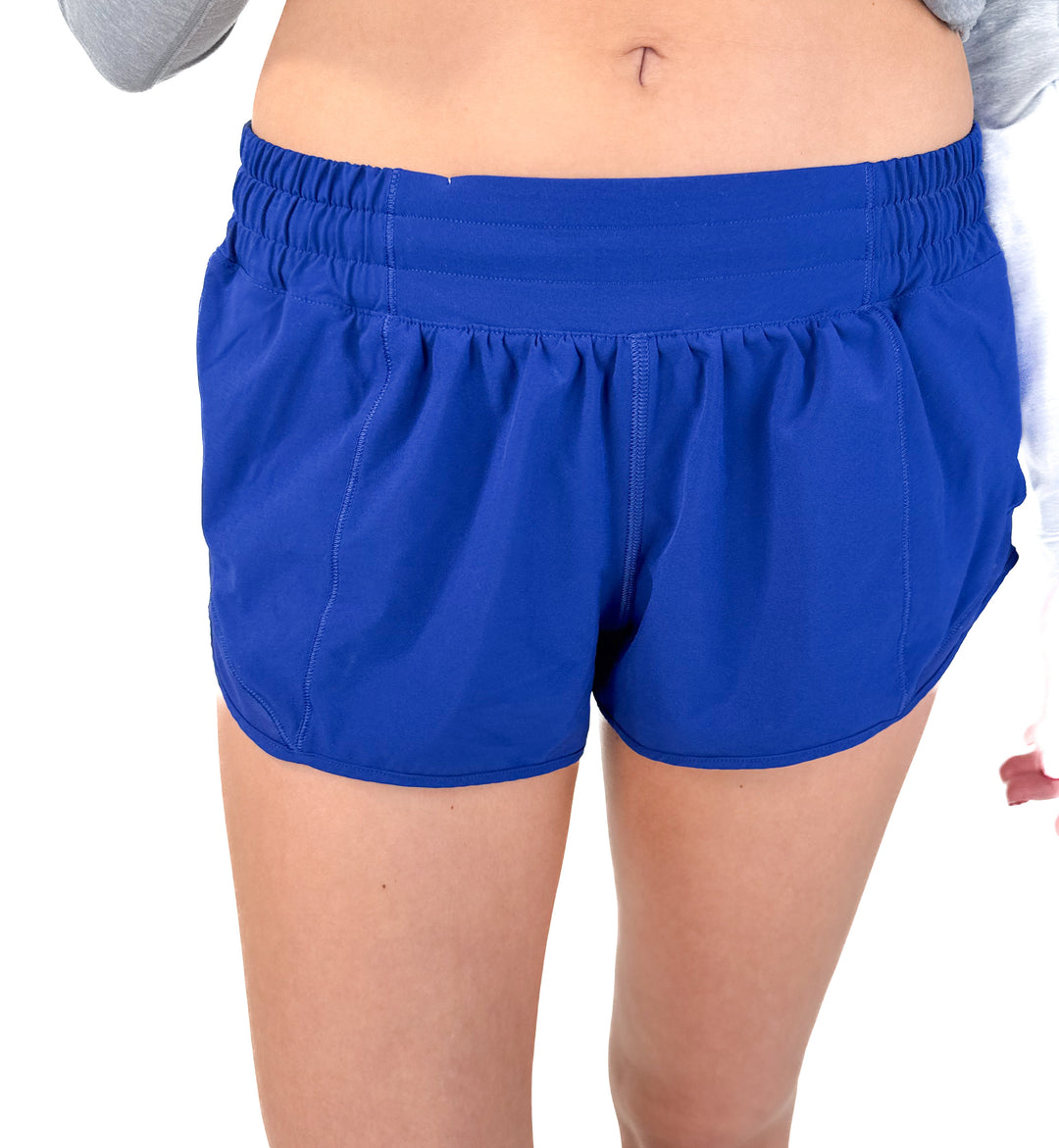 SOLD Lululemon blue active shorts (8)