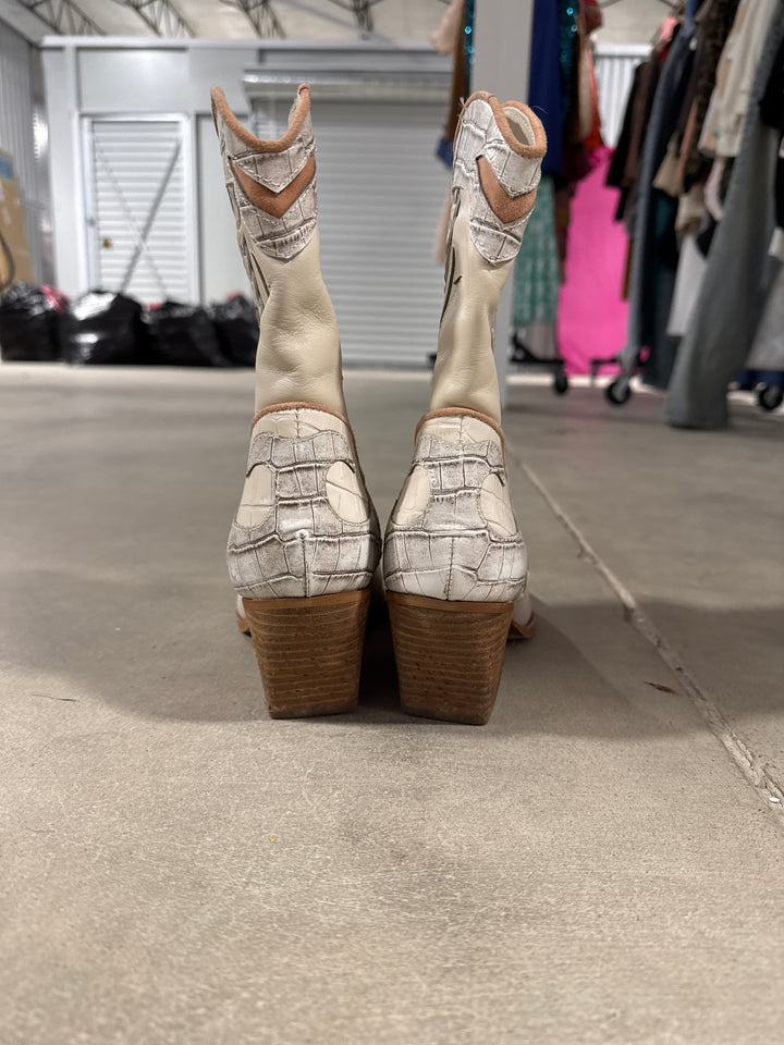 SOLD: Dolce vita neutral cowgirl booties (7; retail $170)