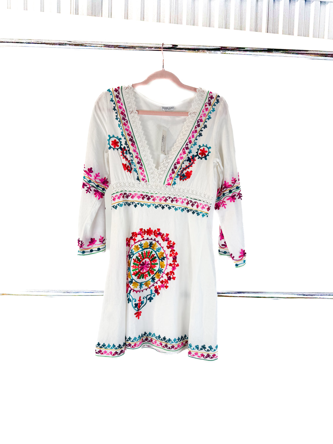 debbie katz colorful crochet dress NWT (m; retail $79)