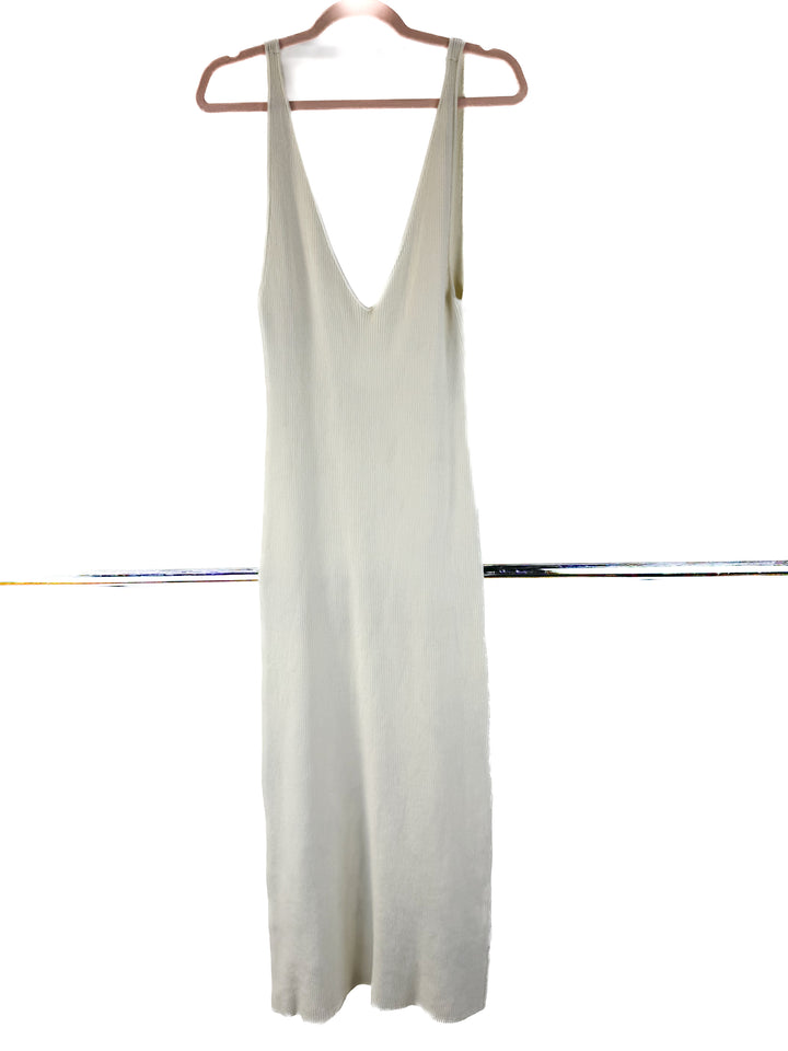Free people beach cream fitted dress (S)