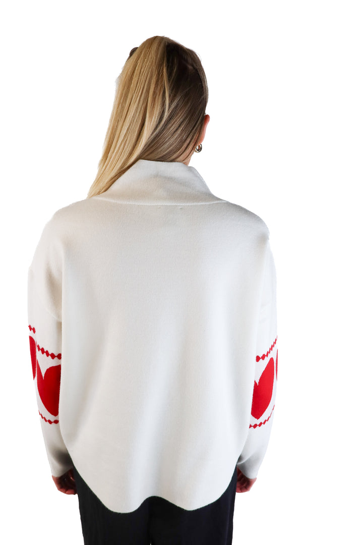 Maeve Heart Sweater (M; retail $98)