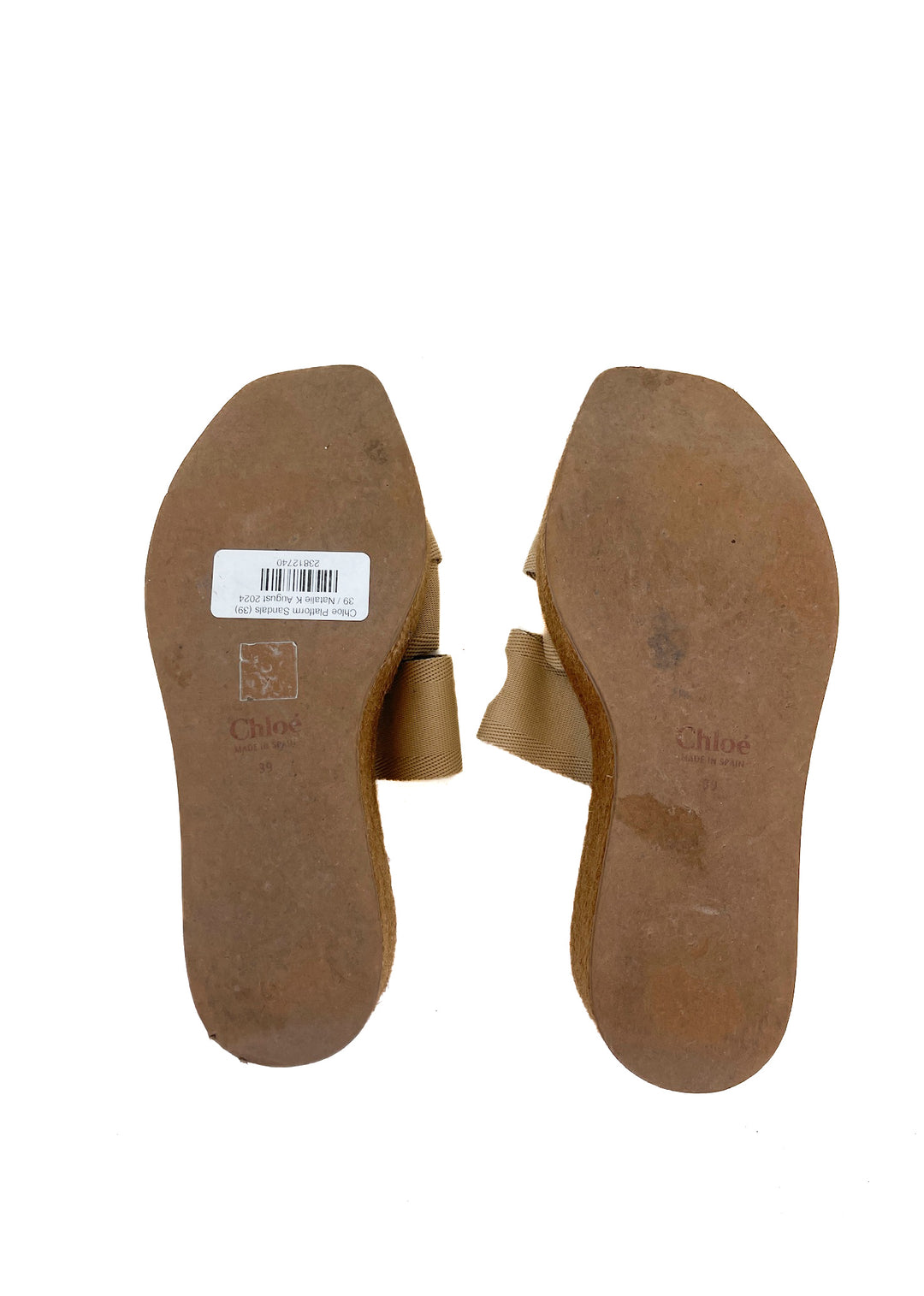 Chloe Platform Sandals (39; retail $650)