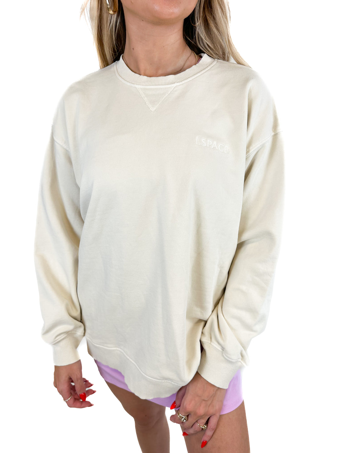 L*SPACE Active Tan Sweatshirt NWT (XS/S)