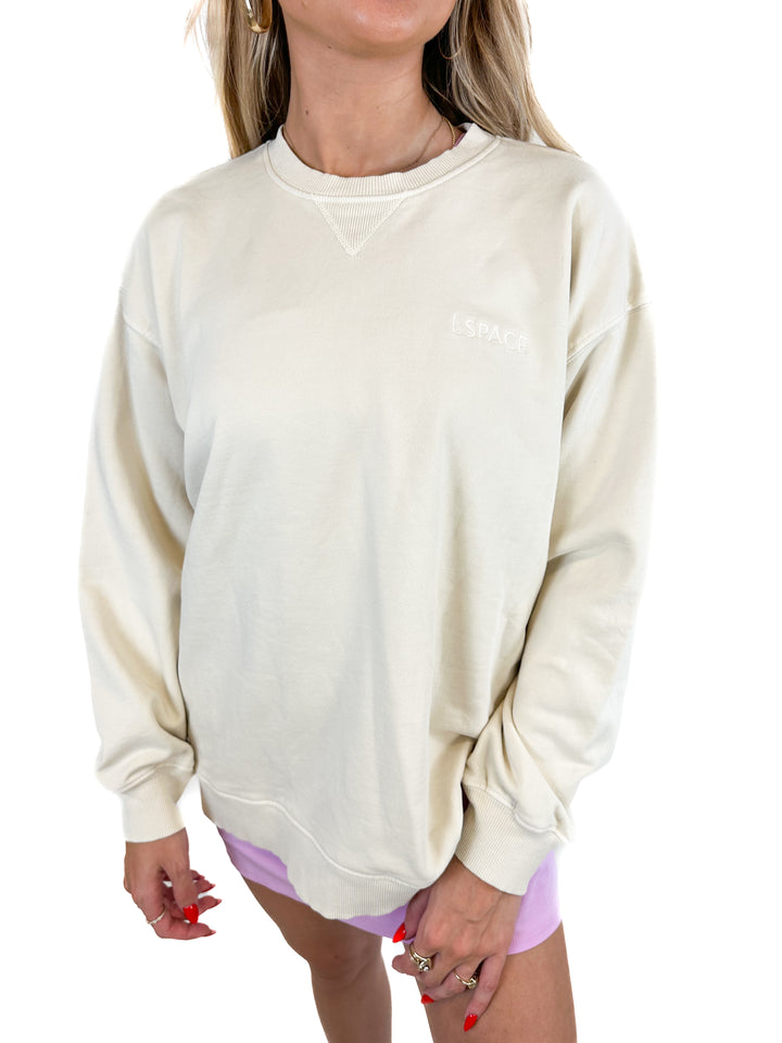 L*SPACE Active Tan Sweatshirt NWT (XS/S)