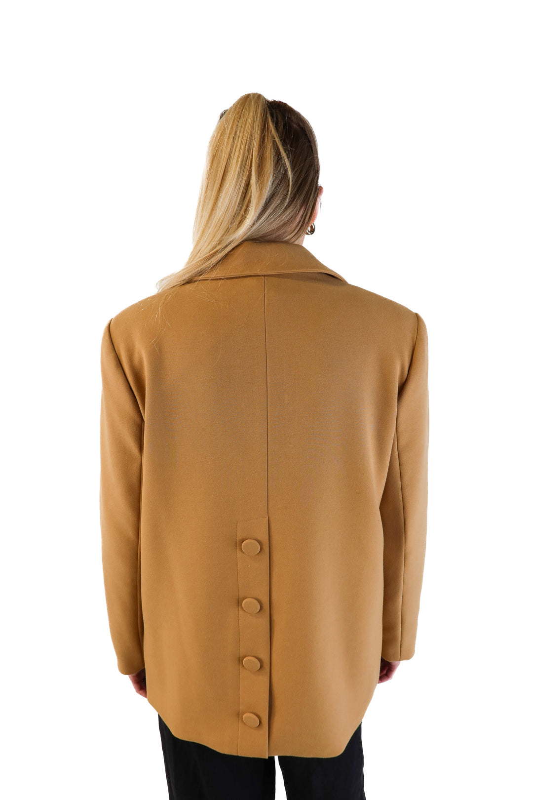 Drew Khaki Felted Blazer (M; retail $490)