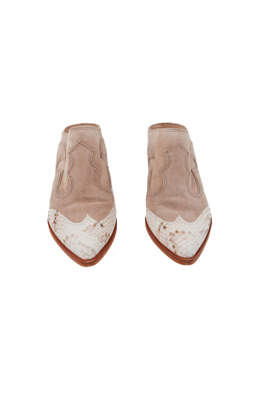 Dolce vita snakeskin slip on booties NWOT (8; retail $240)
