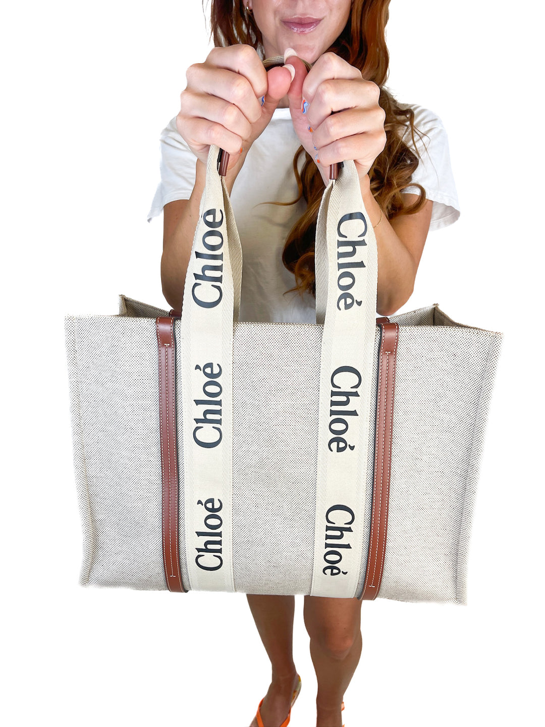 Chloe Tan Woody Tote (retail, $1550)