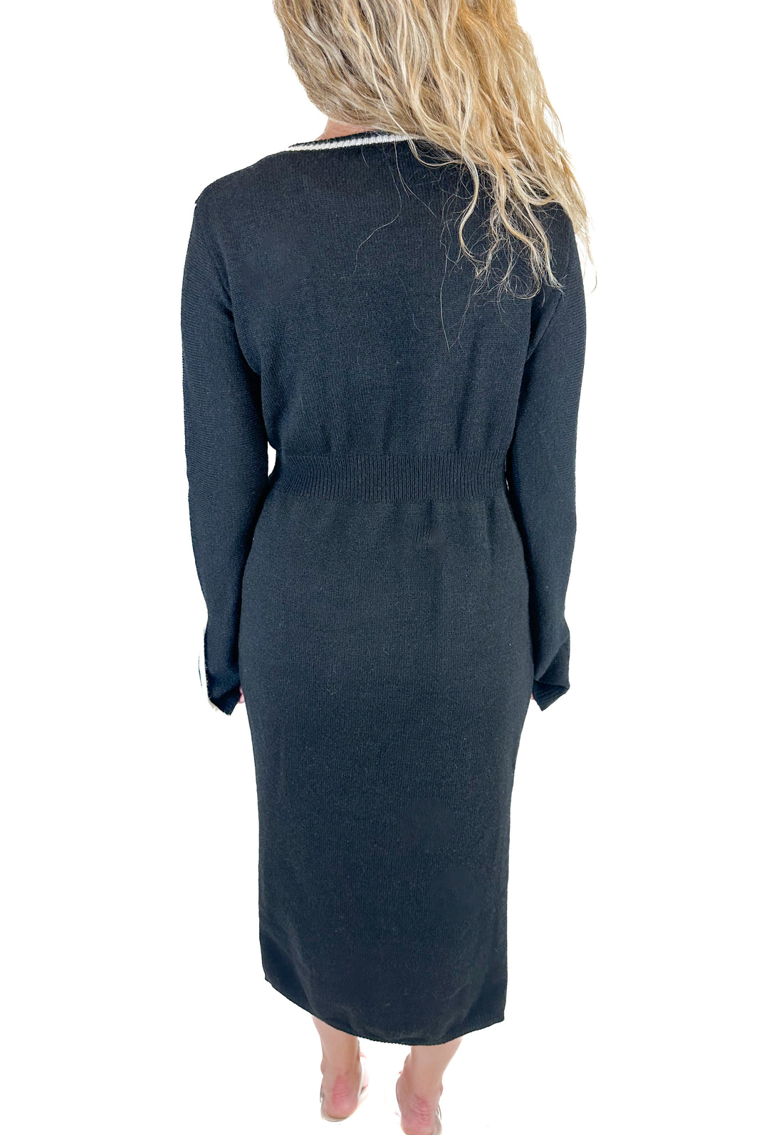Petal & Pup Black Knit Dress (L)