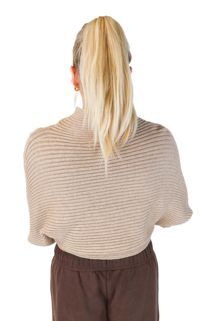 anthropologie brown dolman sleeve sweater (s; retail $98)