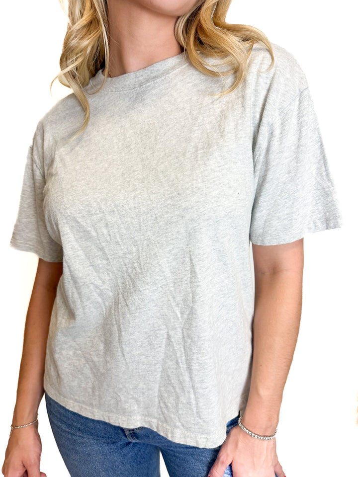 Abercrombie Heathered Grey T-Shirt (XS)