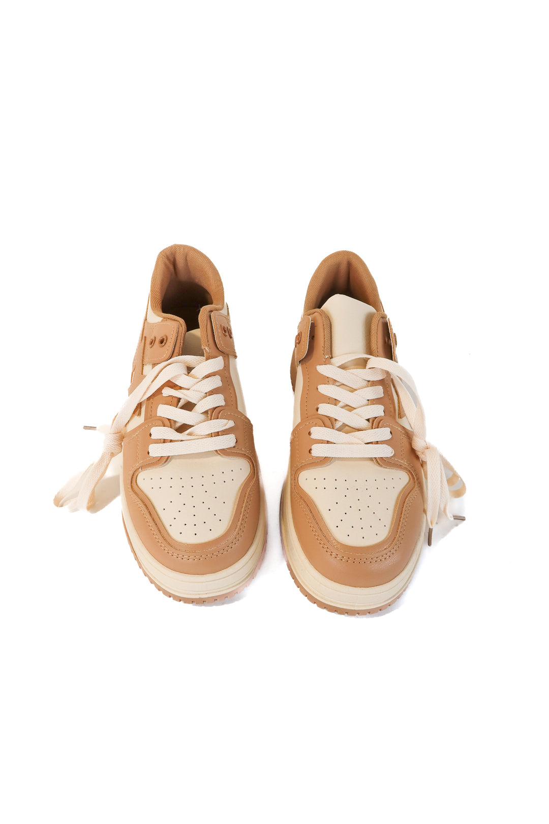 boohoo brown chunky star sneakers NWOT (6)