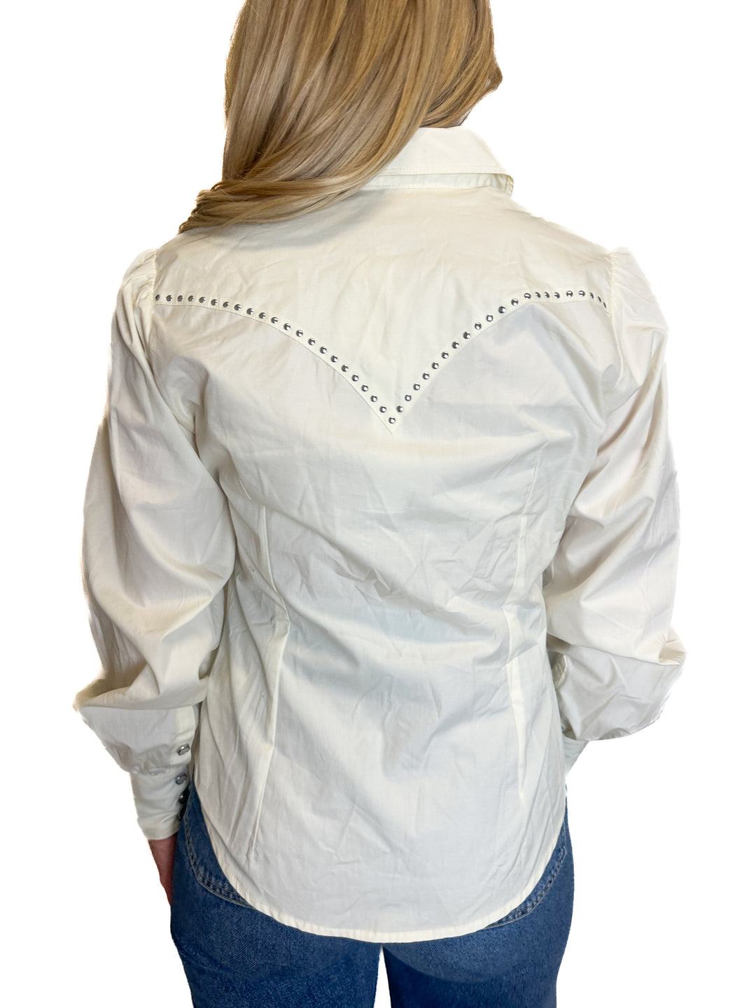 Wrangler x Kendra Scott Button-Down Western Shirt NWT (S; retail $109)