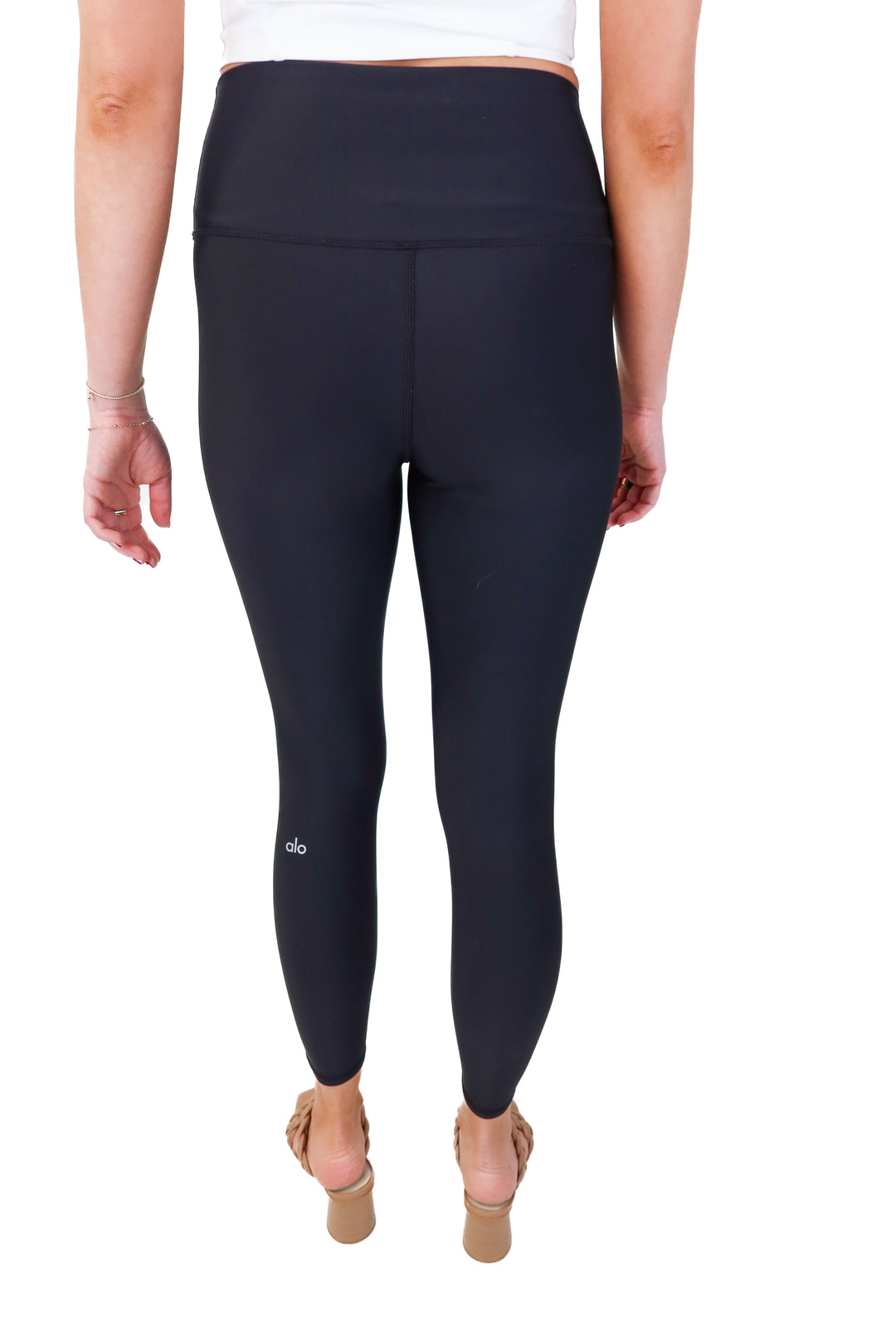 Alo Black Shiny Leggings (S)