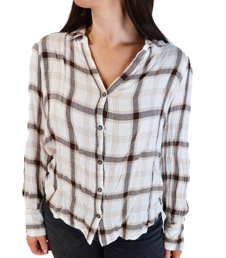 Fourteen & 9th neutral flannel (l)