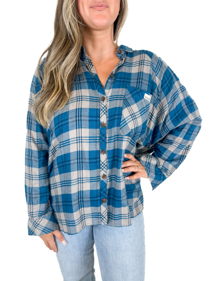 BDG Urban Outfitter Plaid Flannel Shirt (M)