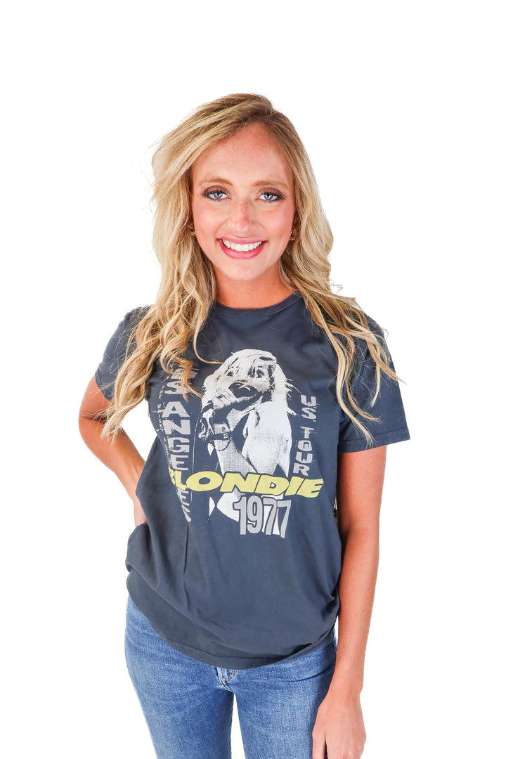 Retrobrand Washed Black Blondie Graphic Tee NWT (S; Retail $58)