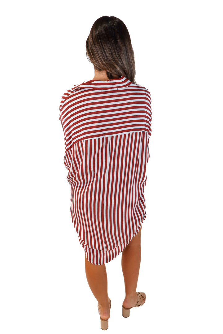 Faithful the Brand Striped Caftan Shirt-Dress (6)
