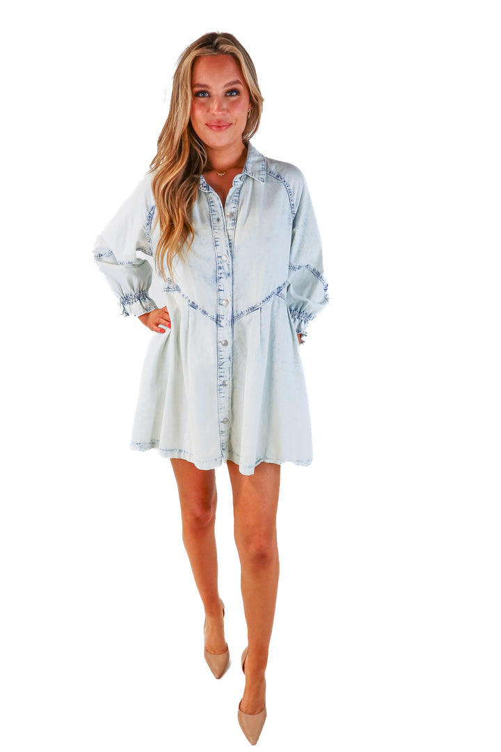 We the free denim dress (s; retail $168)